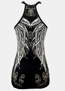 Women’s BLACK Stunning Twist Halter Top