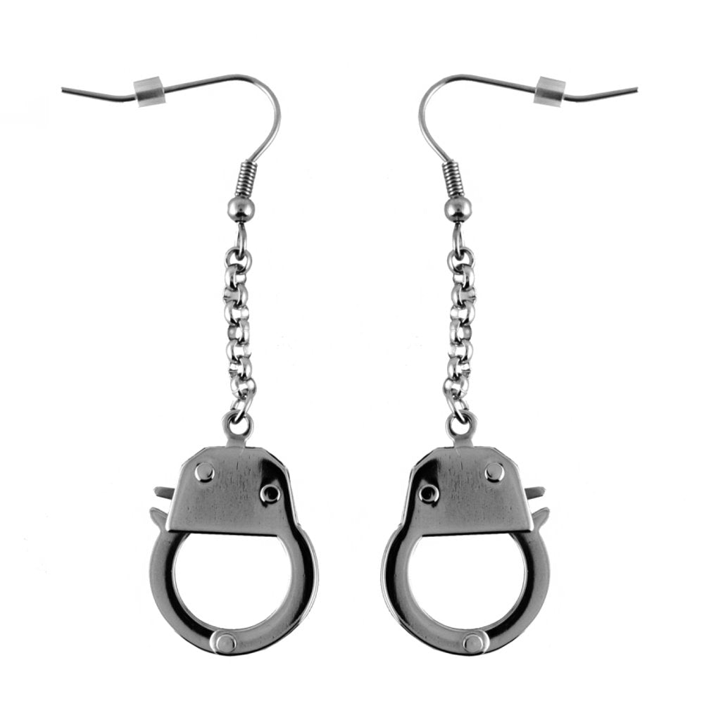 SK2352 Ladies Hand Cuff Earrings Stainless Steel Motorcycle Jewelry