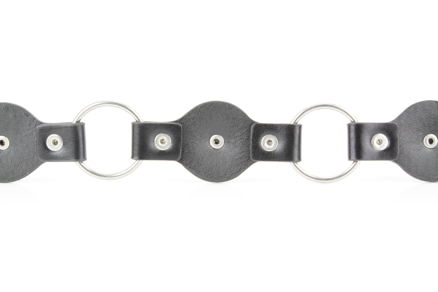 Women’s Black Concho Belt Sunburst Brass ABLB 37-2560