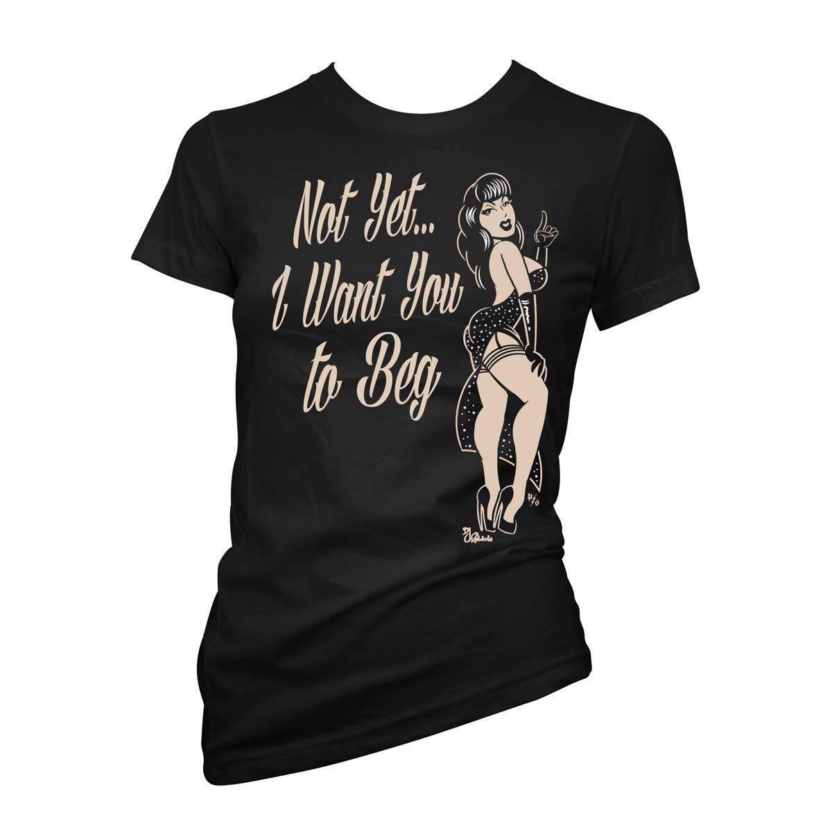 PS1332-BLACK CREAM | Not Yet... I Want You To Beg: Black Cream / M