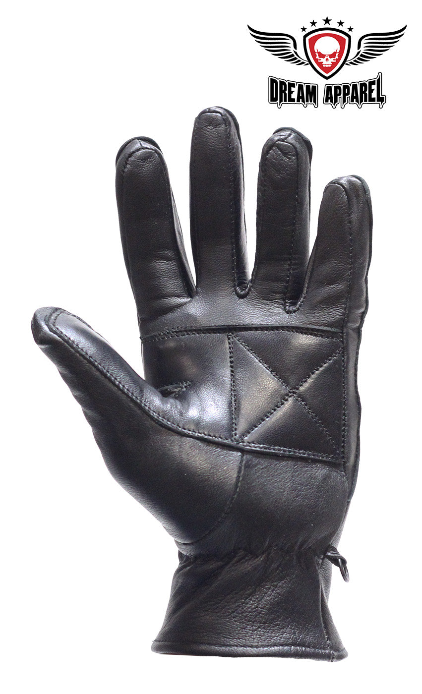 Dream Apparel Women Full Finger Gloves With Half Zipper