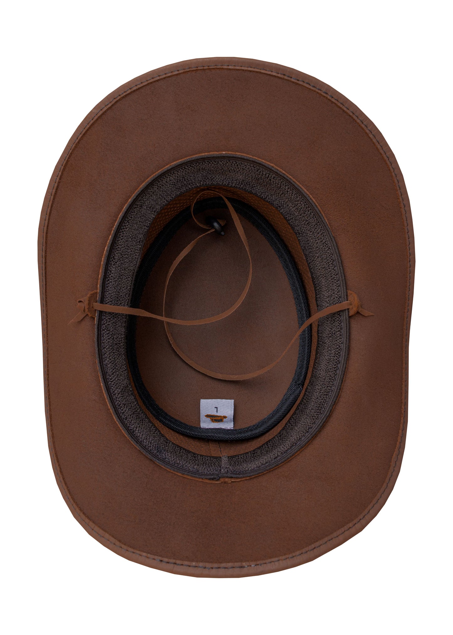 Dream Apparel Genuine Leather Cowboy Western Brown Hat Men & Women - Steampunk Wide Brim Top Hat