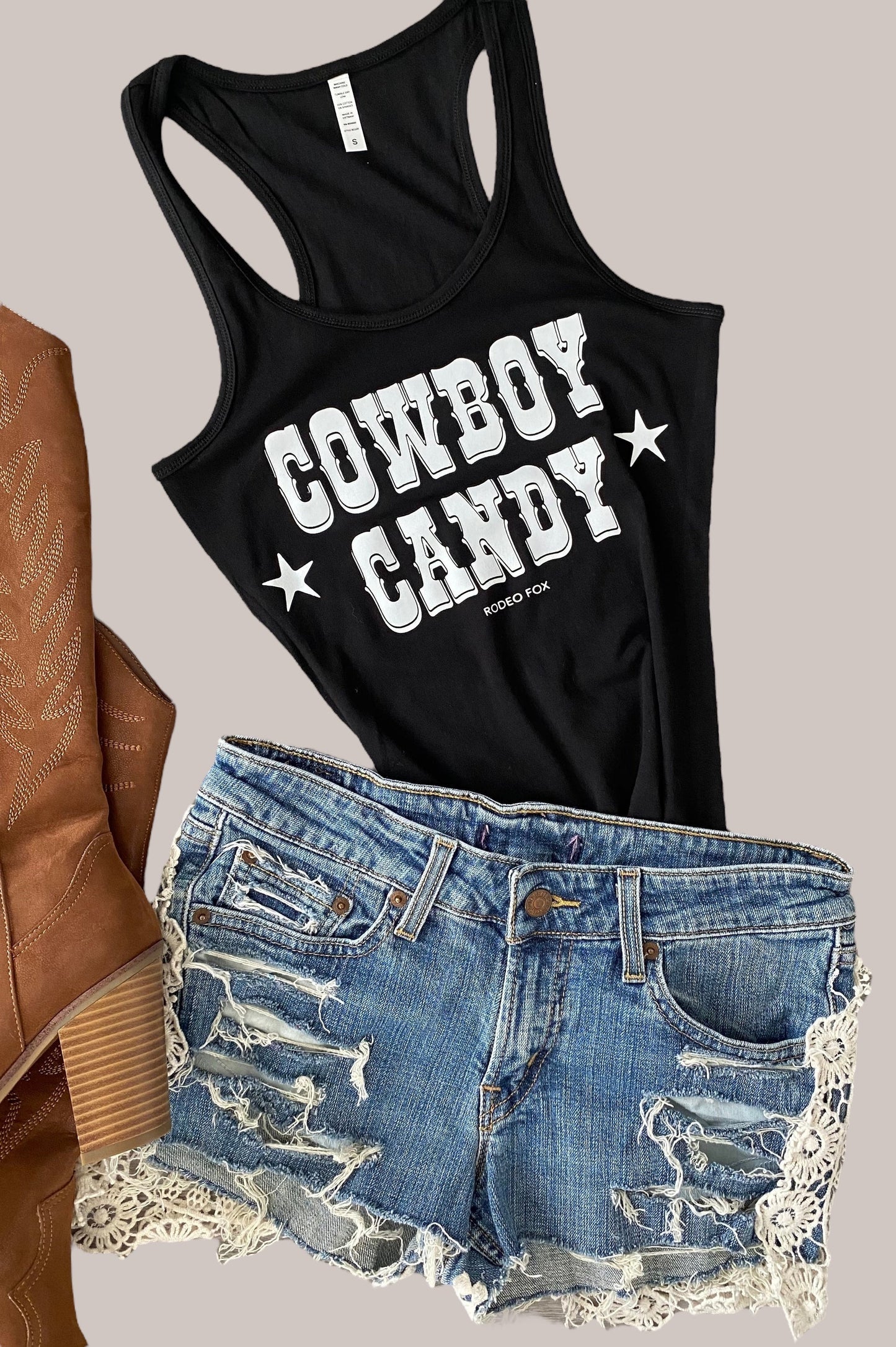 Cowboy Candy Country Yallternative Gothic Cowgirl Tank Top