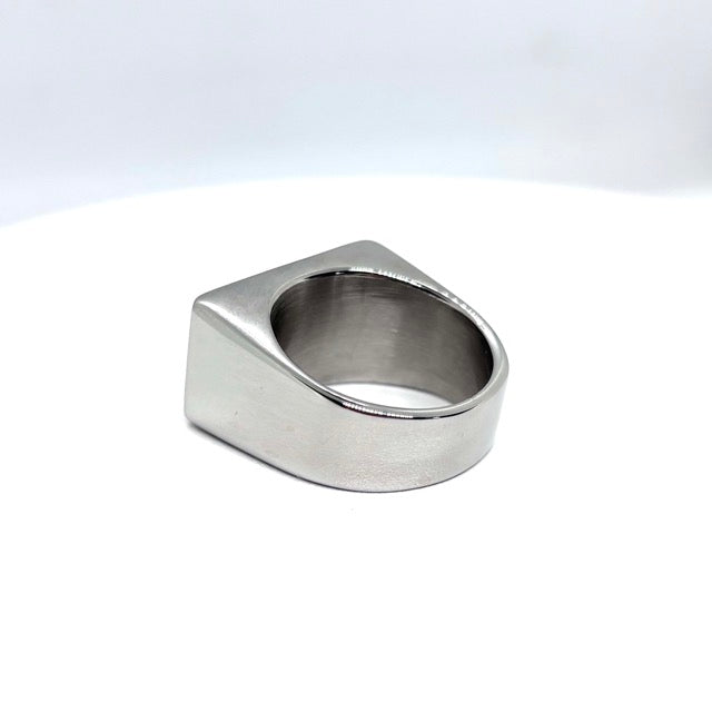 SK1711 Gents Victim Ring Knock-Out Forehead Stamp Stainless Steel Motorcycle Biker Jewelry