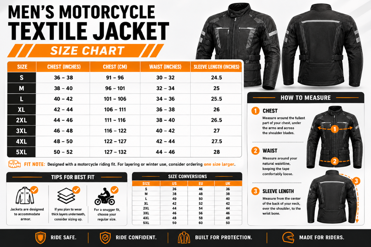 Dream Apparel Mens Motorcycle jacket Hi Vis Neon Flourecent Color, Armored Protective Round Neck