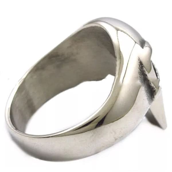 R33 Punisher Skull Stainless Steel Biker Ring - view 3
