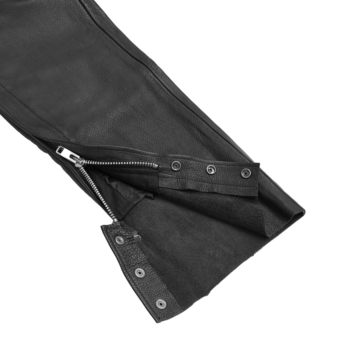 Road Rage Black leather motorcycle chaps - view 8