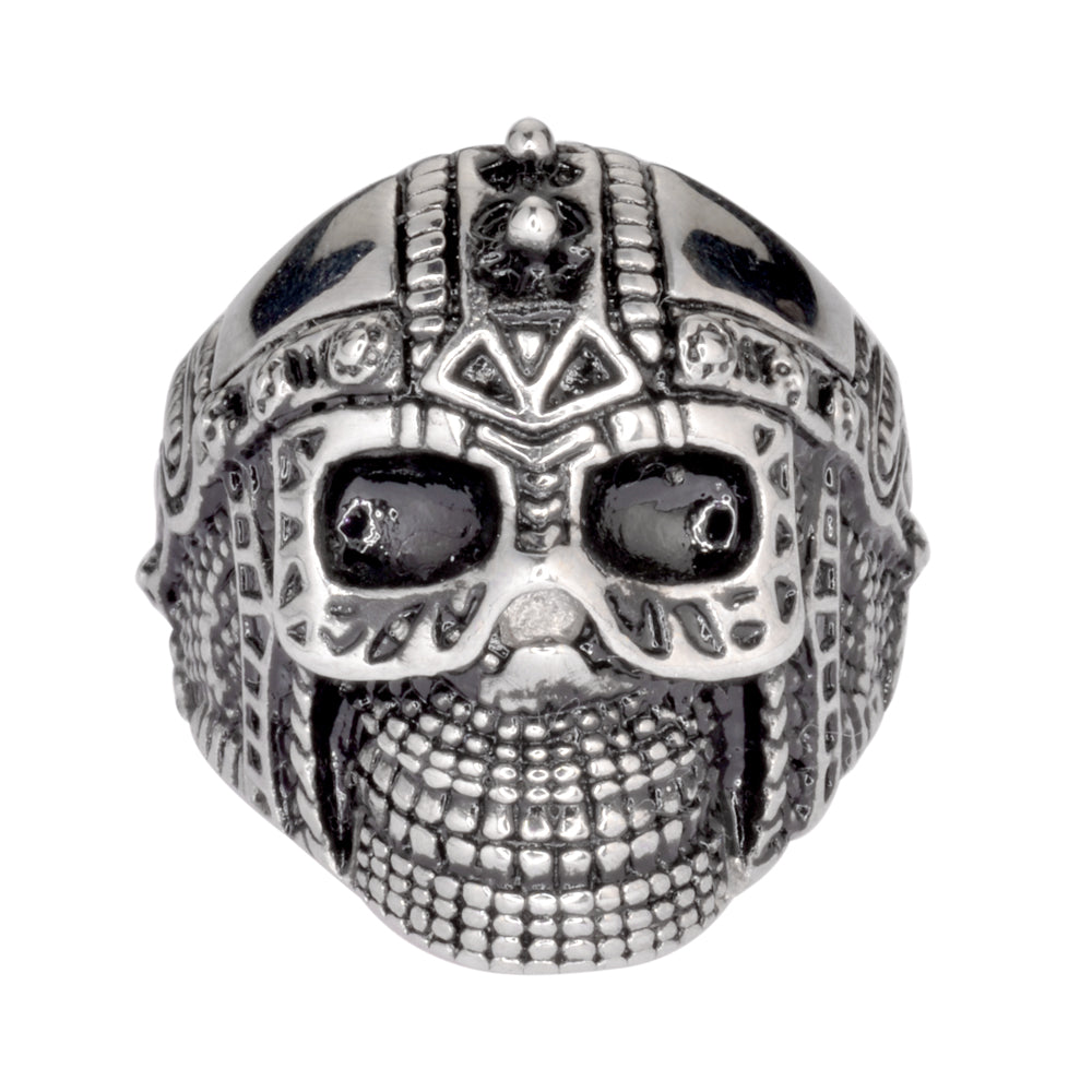 SK1022 Gents Cyborg Spike Skull Ring Stainless Steel Motorcycle Biker Jewelry