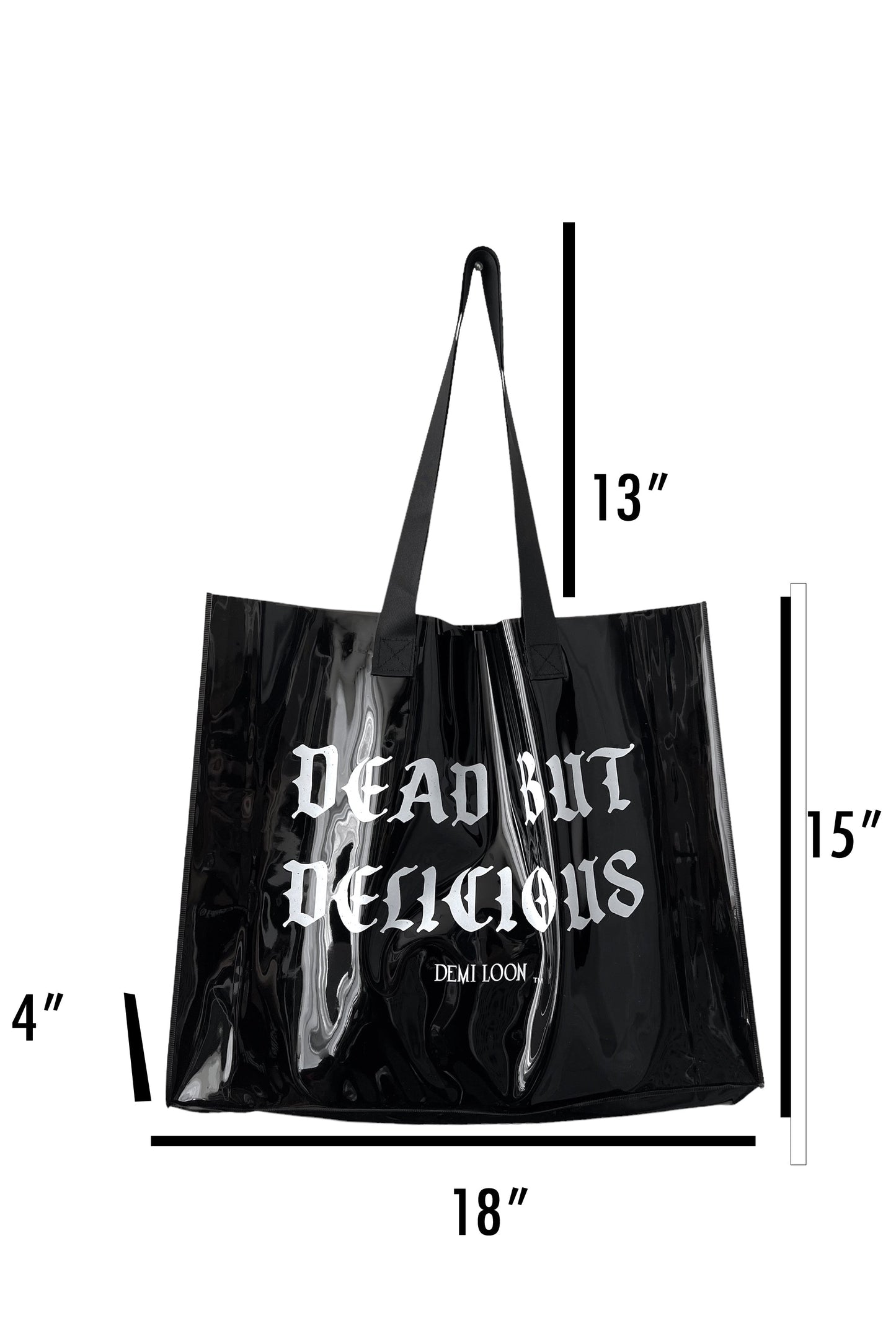 Dead but Delicious Oversized Jelly Tote Bag
