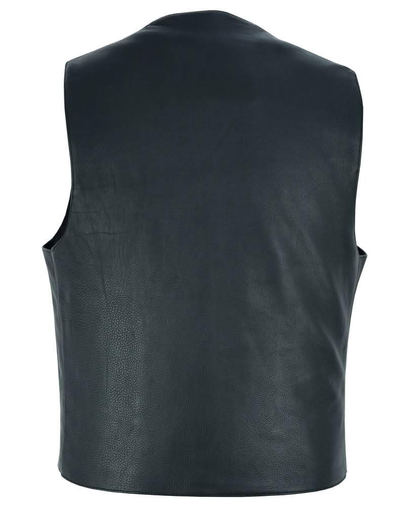 Men's Single Back Panel motorcycle vest