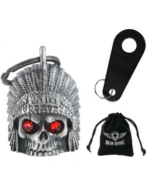 Indian Skull Red Eye Bell