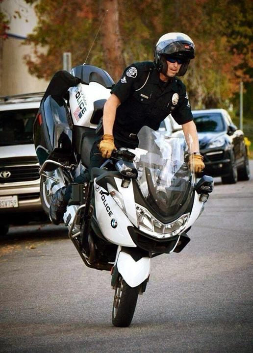 Tesla Rear Ends a Police Bike