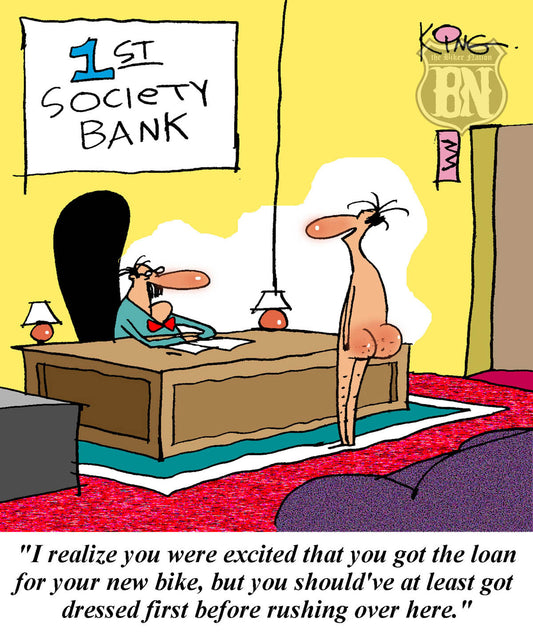 When You're A Little Too Excited About Your New Bike