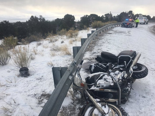 Police Find Motorcycle and Blood But Biker Missing
