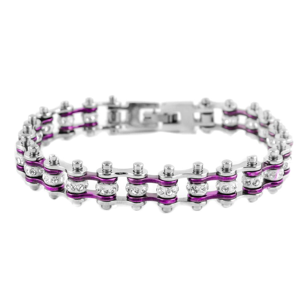 SK2003  Mini Size Two Tone Silver Candy Purple With
