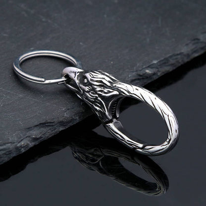 Car Personalized Design Stainless Steel Faucet Keychain: Eagle