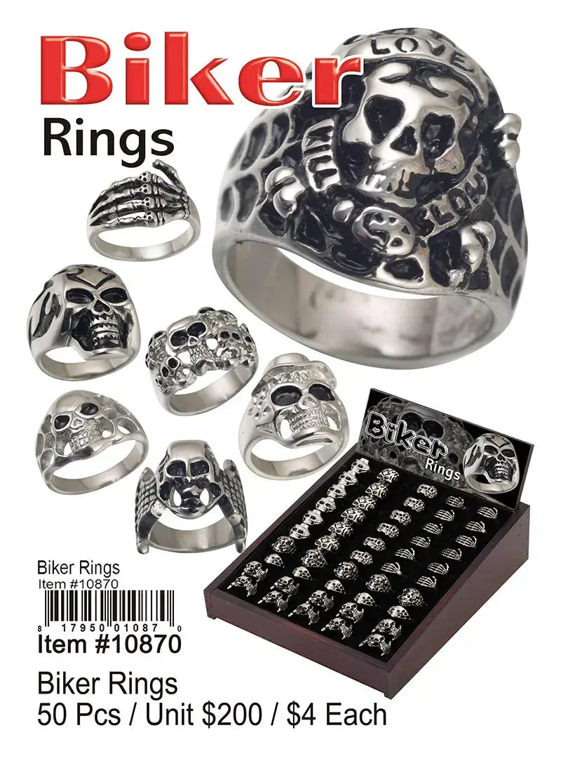 Biker Rings 50 Pcs .