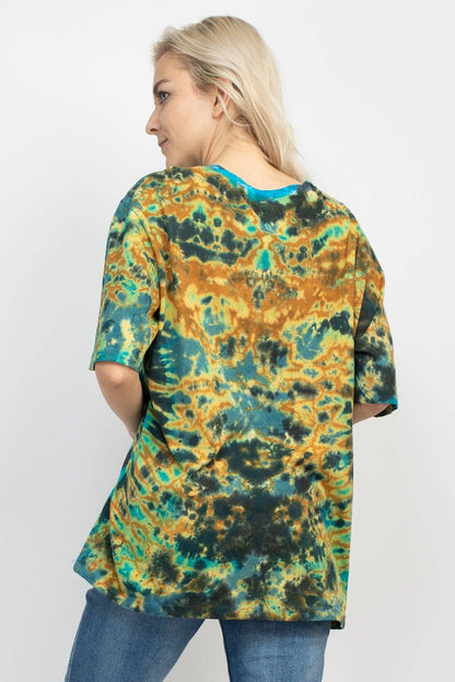 Psychedelic Tie-dye Unisex Tee: Grey / Medium