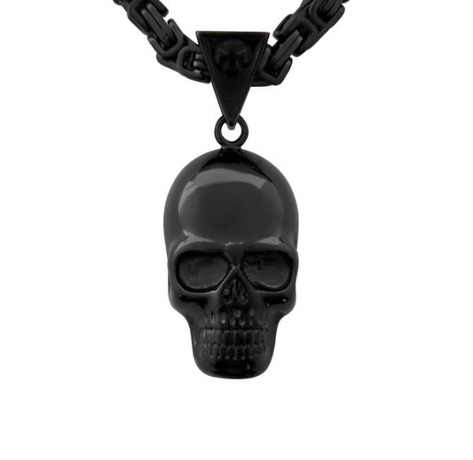 SK1422G Skull 3" Tall Gold Tone