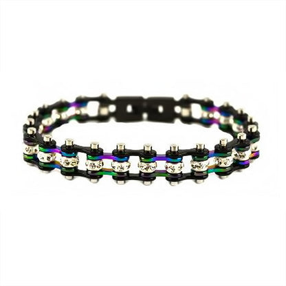 SK2208  MNIN Mini Size Black Rainbow Ladies Crystal
