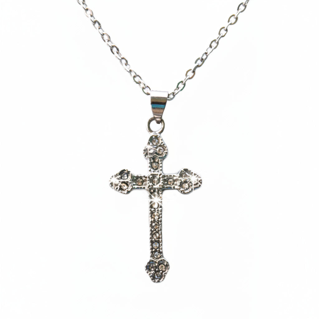 Crystal Cross Pendant Necklace