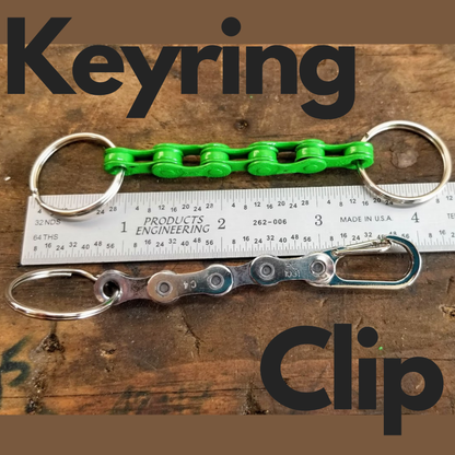 Bicycle Connecting Keychains w/ Upcycled Bike Chain: Assorted / Keyring