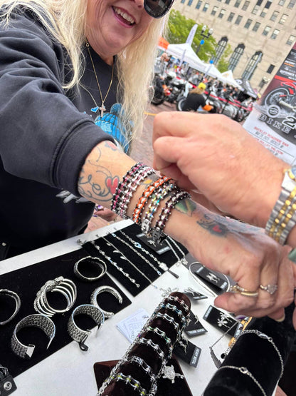 SK2005 Silver Crystal Bracelet