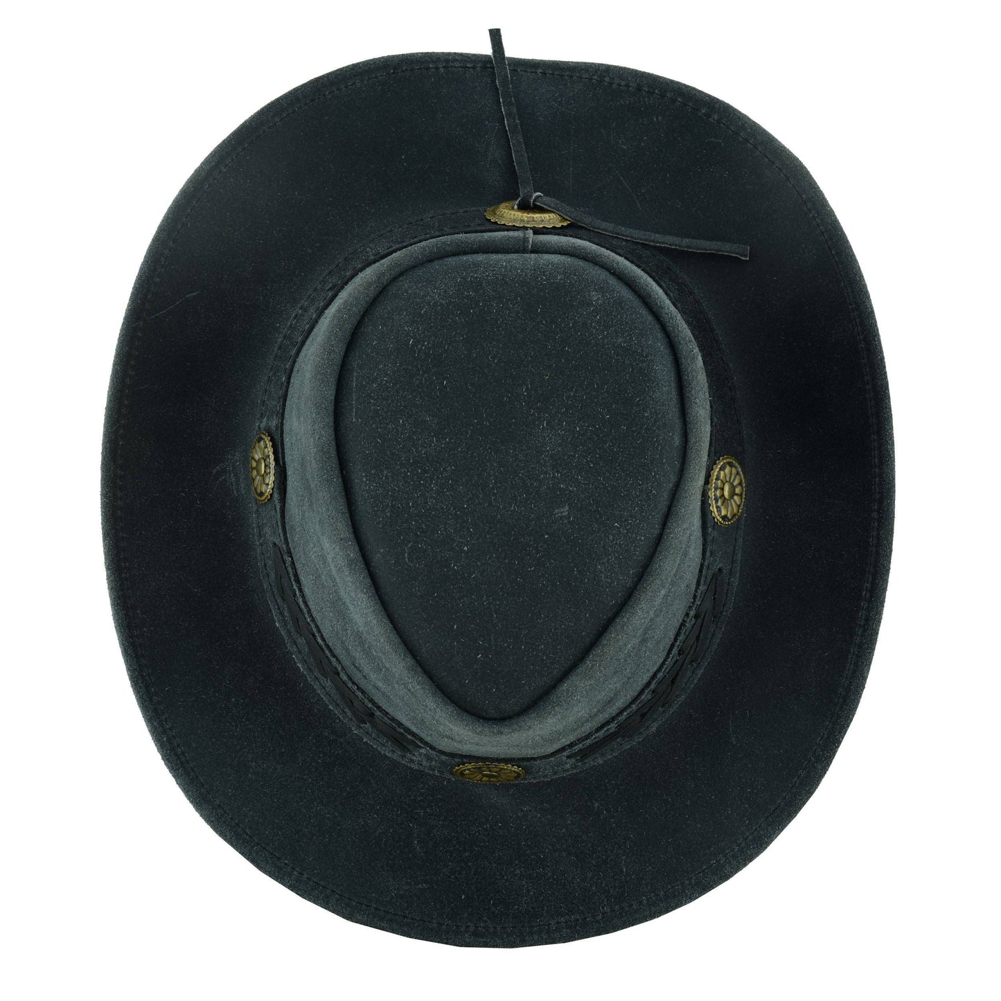 Sahara Leather Hats Western Style for Men and Women shapeabl: Tan Brown / L