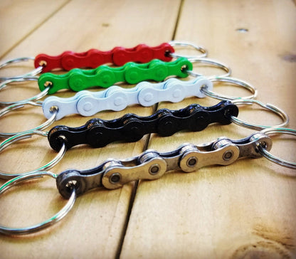 Bicycle Connecting Keychains w/ Upcycled Bike Chain: Assorted / Keyring