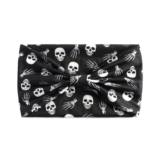 Gothic Skull Print Sports Sweat-Absorbent Hair Band Headscarf: Skull