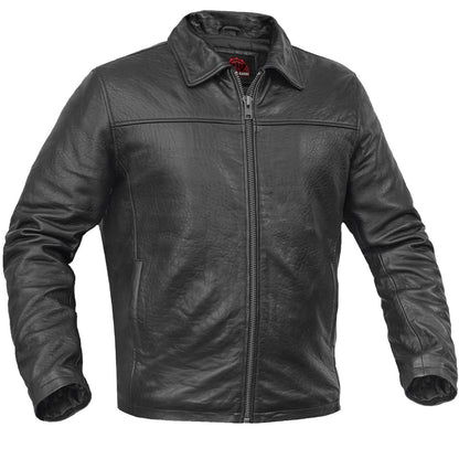 Men's Black Drum Dyed New Zealand Lambskin Jacket