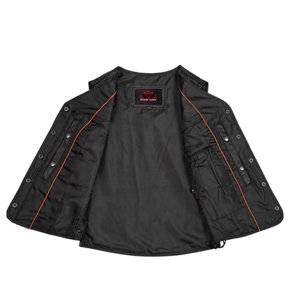 Clara Women's leather motorcycle vest