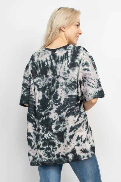 Psychedelic Tie-dye Unisex Tee: Grey / Medium