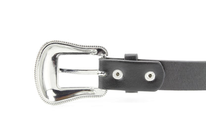 Women’s Black Concho Belt Sunburst Brass ABLB 37-2560