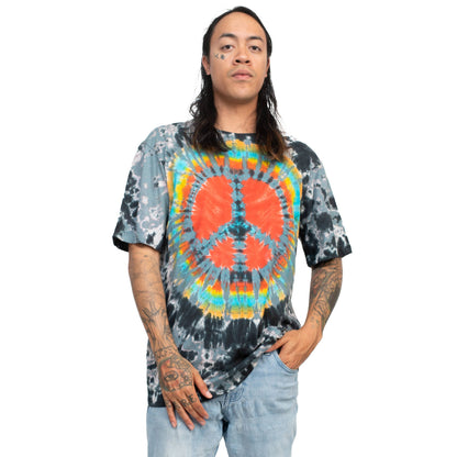 Psychedelic Tie-dye Unisex Tee: Grey / Medium