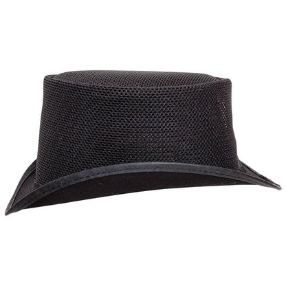 Breathable Mesh Top Hat Unbanded - Style  Rogue: Black / XL