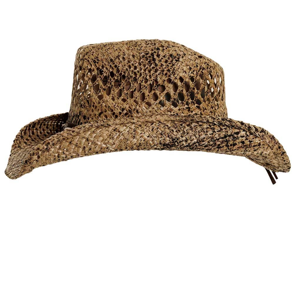 Woven Seagrass Straw Cowboy Hat - Style Sedona: Natural