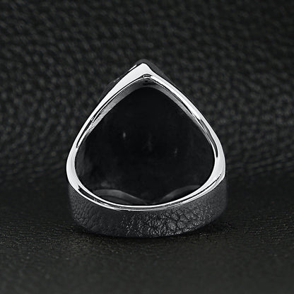 Stainless Steel Grim Reaper Skull Ring