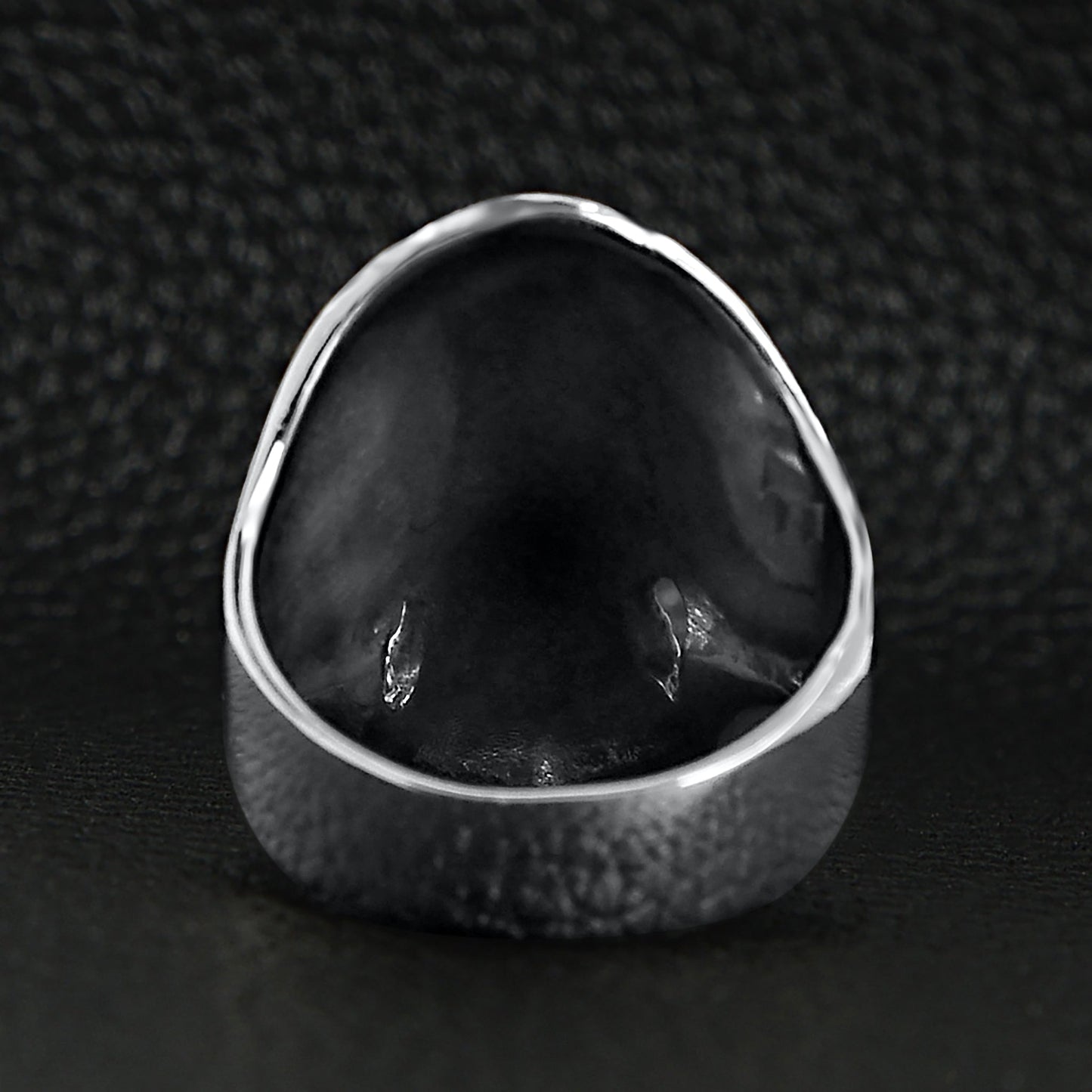 Sterling Silver Flaming Skull Ring