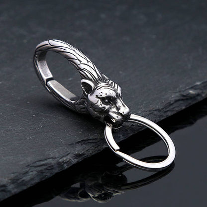 Car Personalized Design Stainless Steel Faucet Keychain: Eagle