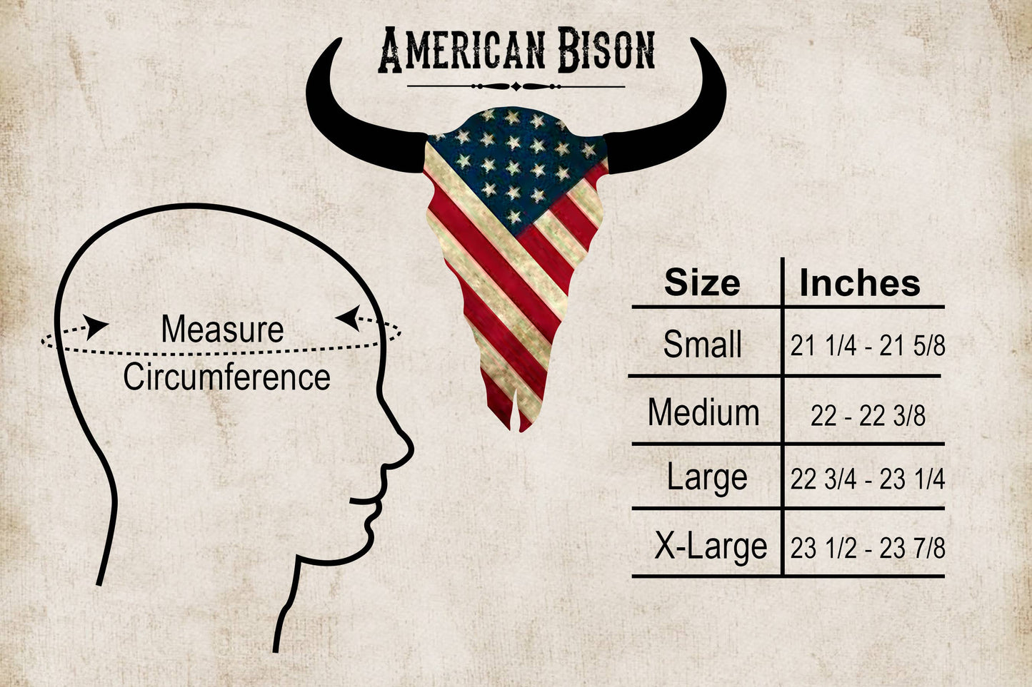 American Bison Crushable Cowboy Hat with Braided Hat Band: Brown / Small