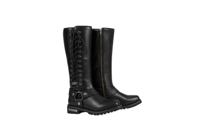 Dream Apparel® Women Biker Long Boots with Laces