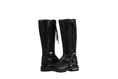 Dream Apparel® Women Biker Long Boots with Laces