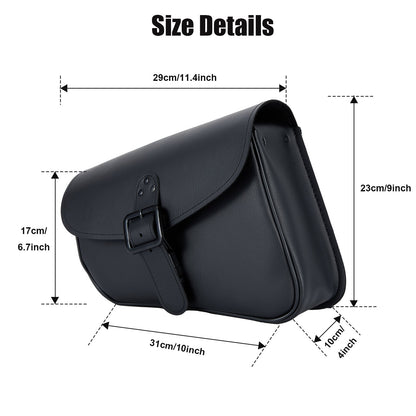 Dream Apparel Swing Arm Motorcycle Bag Right - Durable Black Swing Arm Bag with Easy Installation
