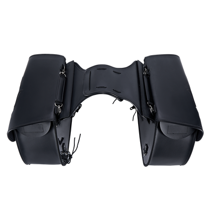 Dream Apparel PVC Motorcycle Saddlebag with Flame
