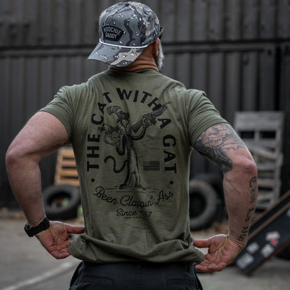The Cat With A Gat Remix Men's T-Shirt