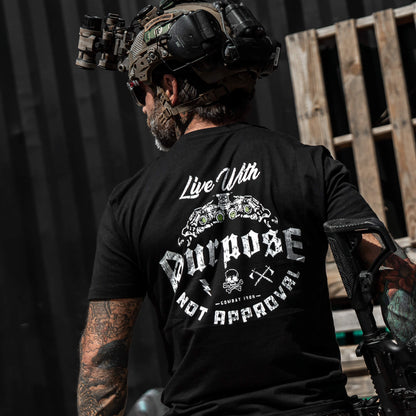 Live With Purpose. Not Approval Men's T-Shirt