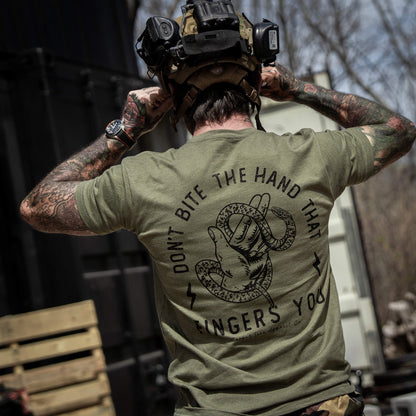 Don't Bite The Hand That Fingers You Men's T-Shirt