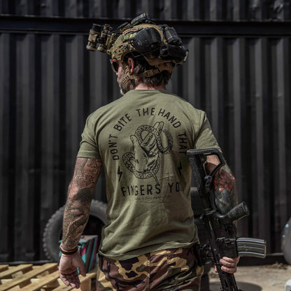 Don't Bite The Hand That Fingers You Men's T-Shirt