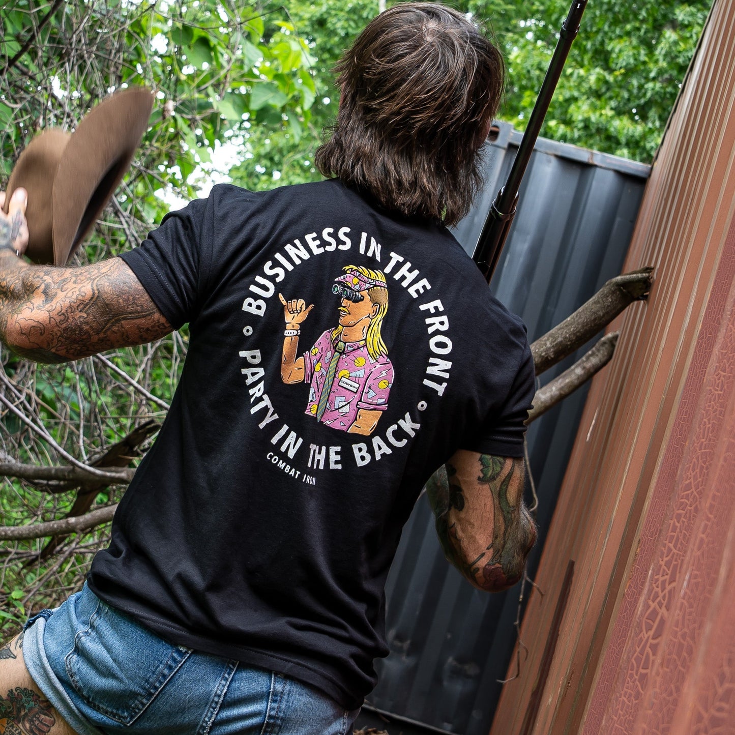 Business In The Front. Party In The Back. Party Men's T-Shirt